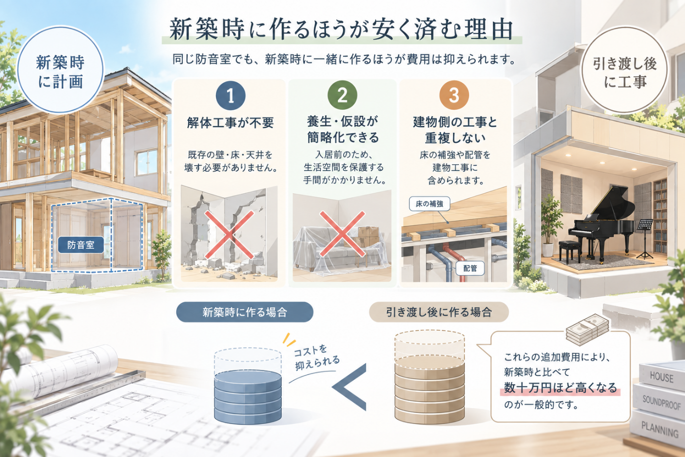 新築同時工事が安い理由