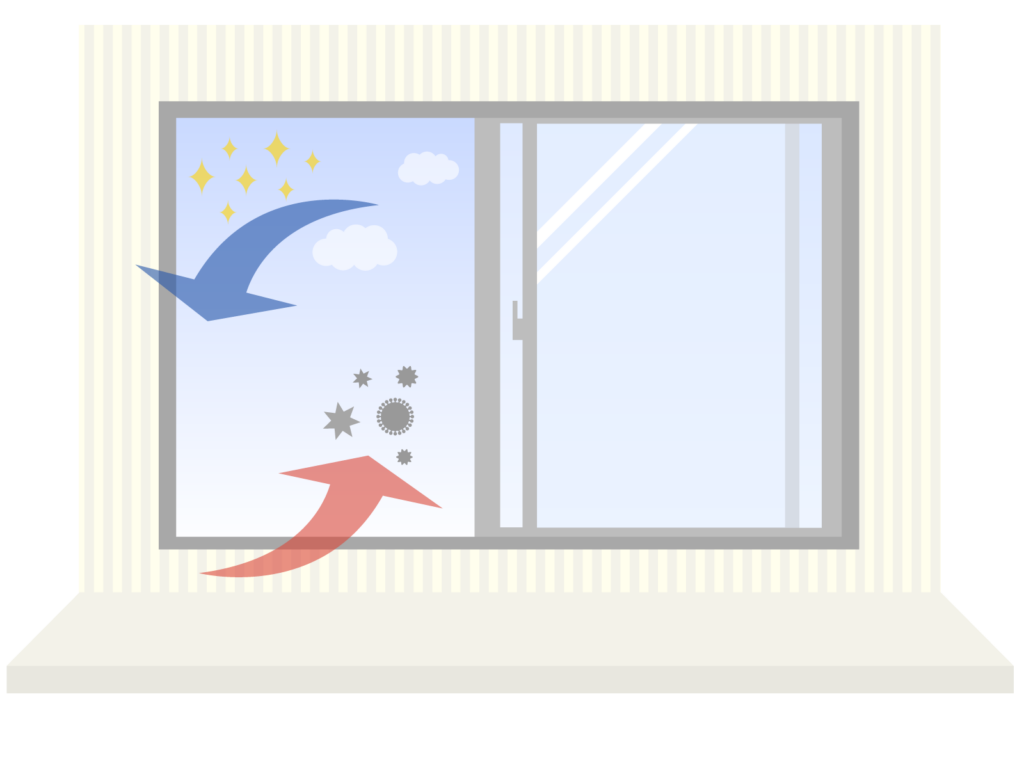 換気のイラスト
