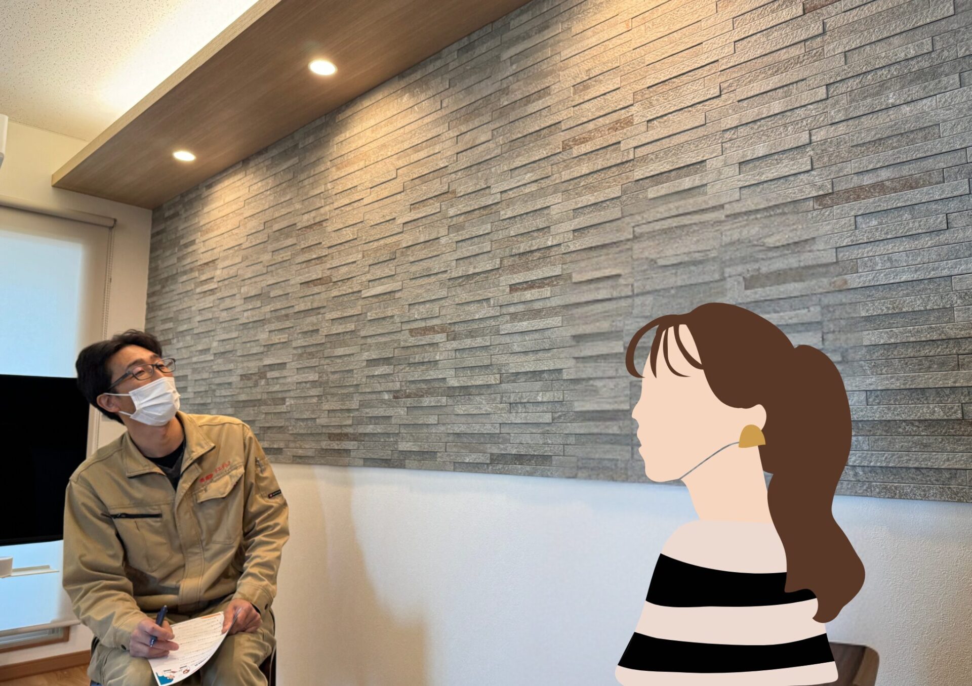 インタビューの様子