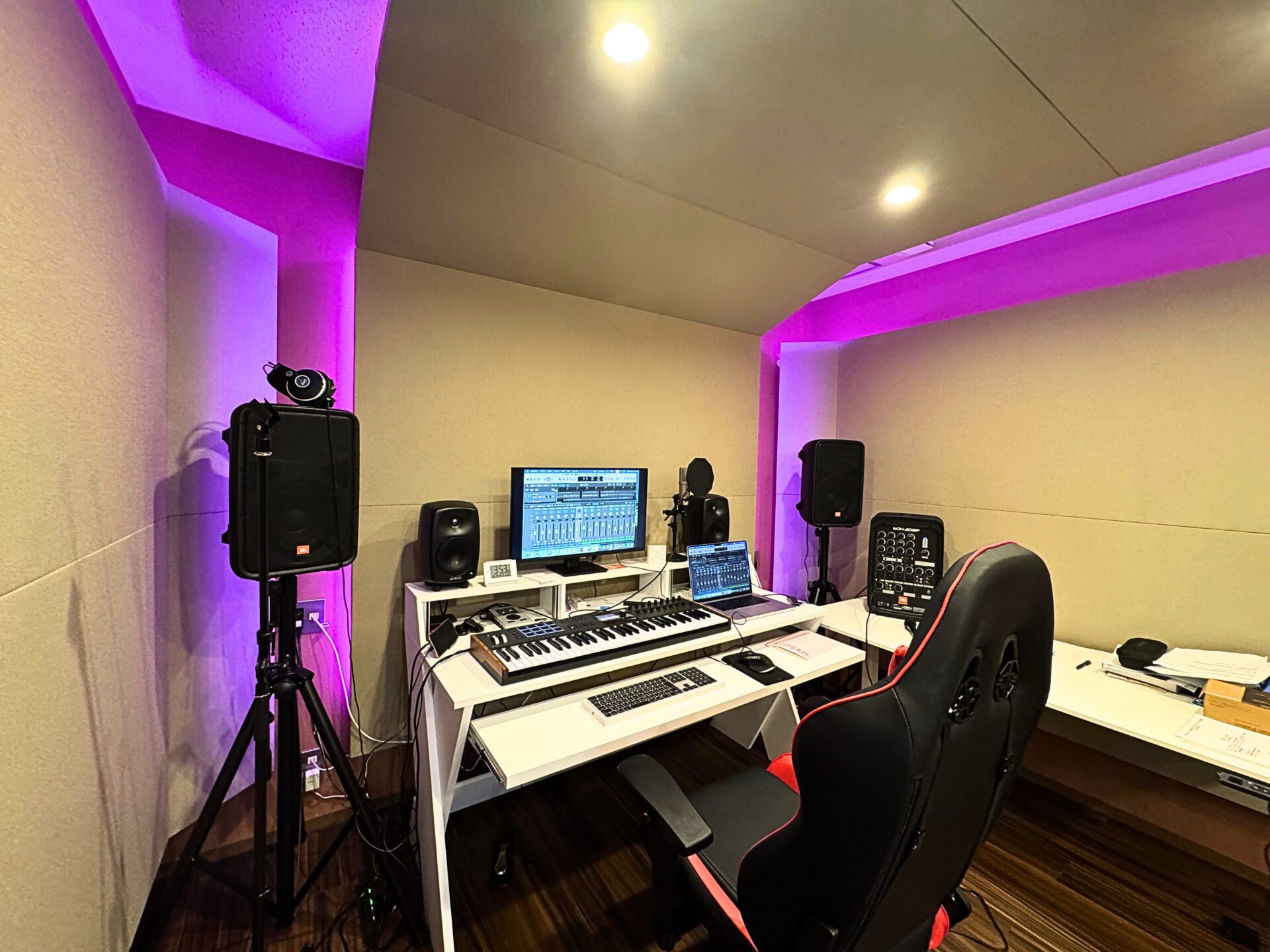 DTM作業に集中できるスタジオ