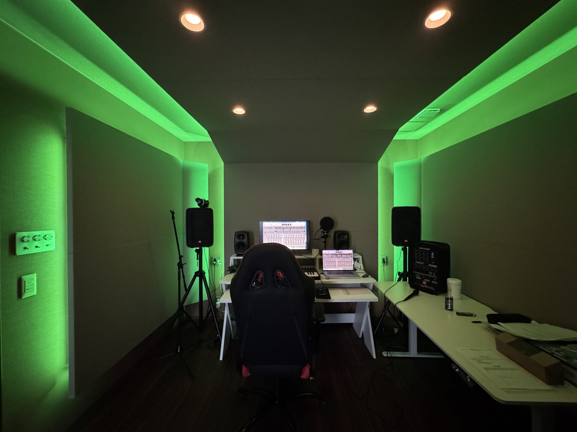 ライン照明の様子