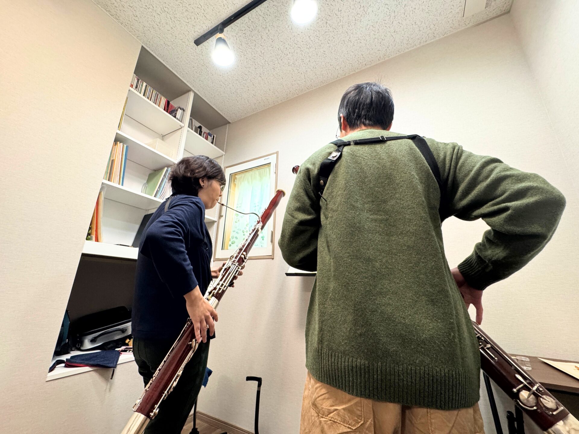 ファゴットを演奏するご夫婦