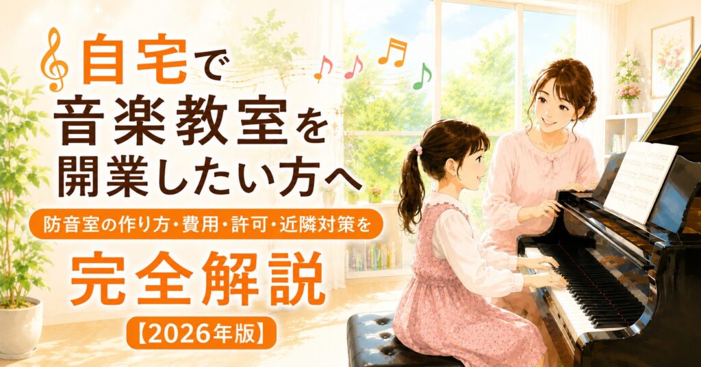 自宅で音楽教室を開業したい方へ