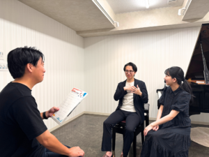 インタビューの様子